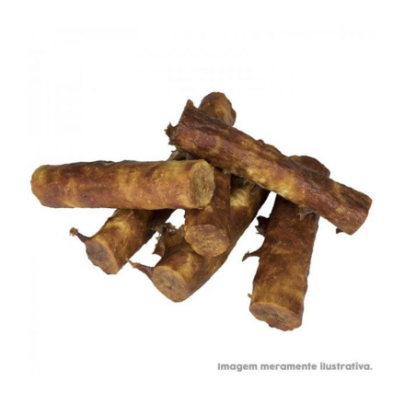 Roll 4-5 (grosso) com Colágeno e Cobertura de Pasta de Carne Bovina. Pacote com 1kg