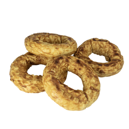 Donuts com Colágeno e Cobertura de Pasta de Carne Bovina. Pacote com 6 unidades