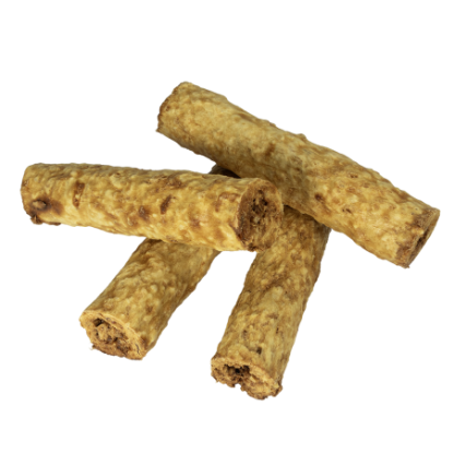 Roll Médio com Colágeno e Cobertura de Pasta de Carne Bovina. Cartela com 4 rolls